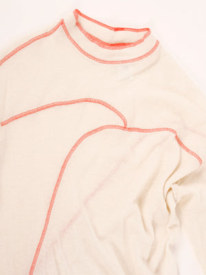 Ping pullover, off-white/ neon-orange