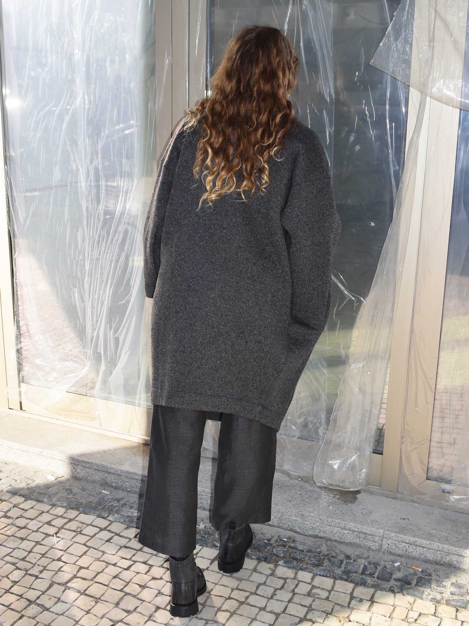 Xiong coat anthracite