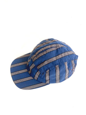 Out To Lunch cap, blue stripes