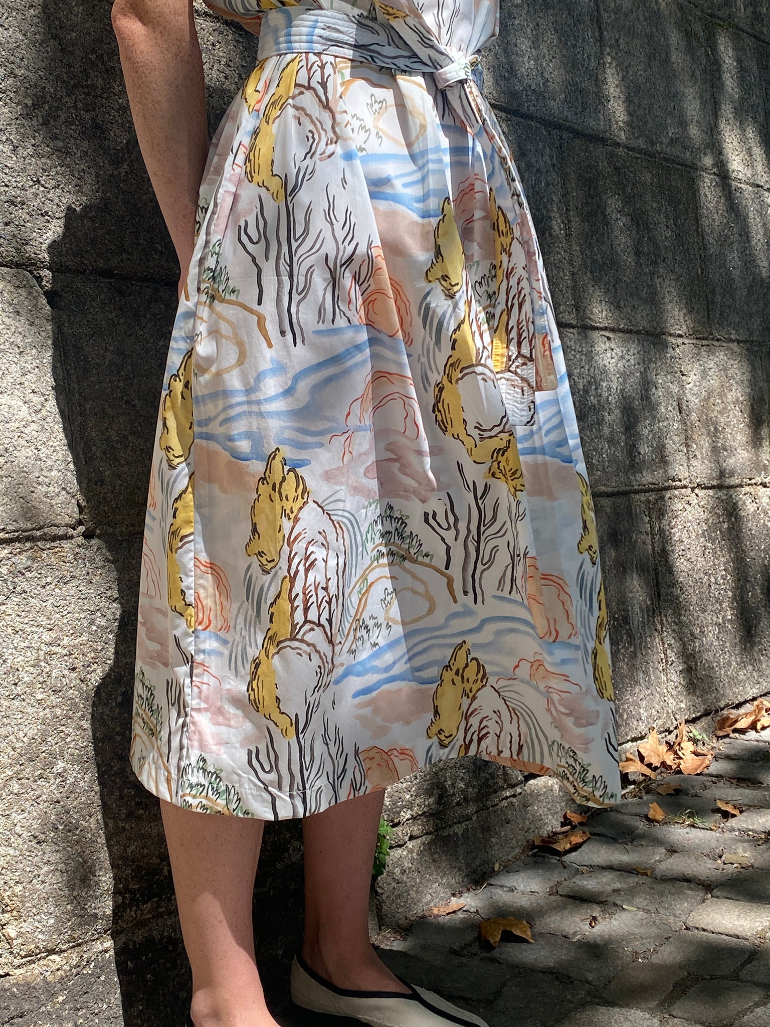 Ni dress, Japanese print