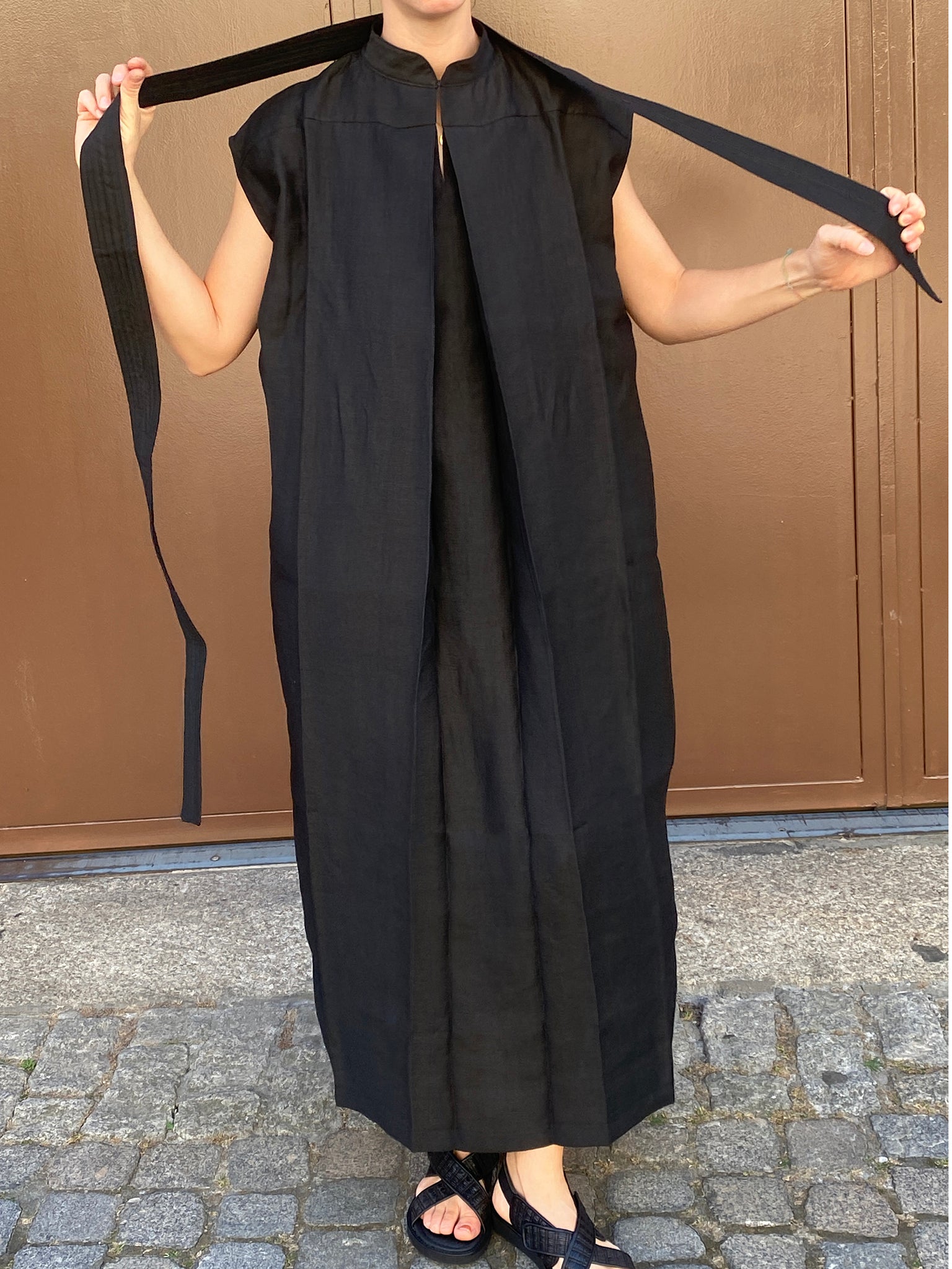 Ni dress, Black Linen