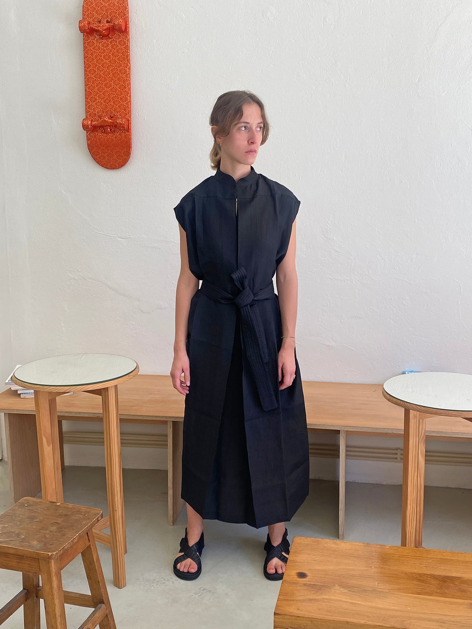 Ni dress, Black Linen