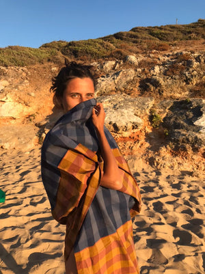 Reality Studio Mari scarf, checks