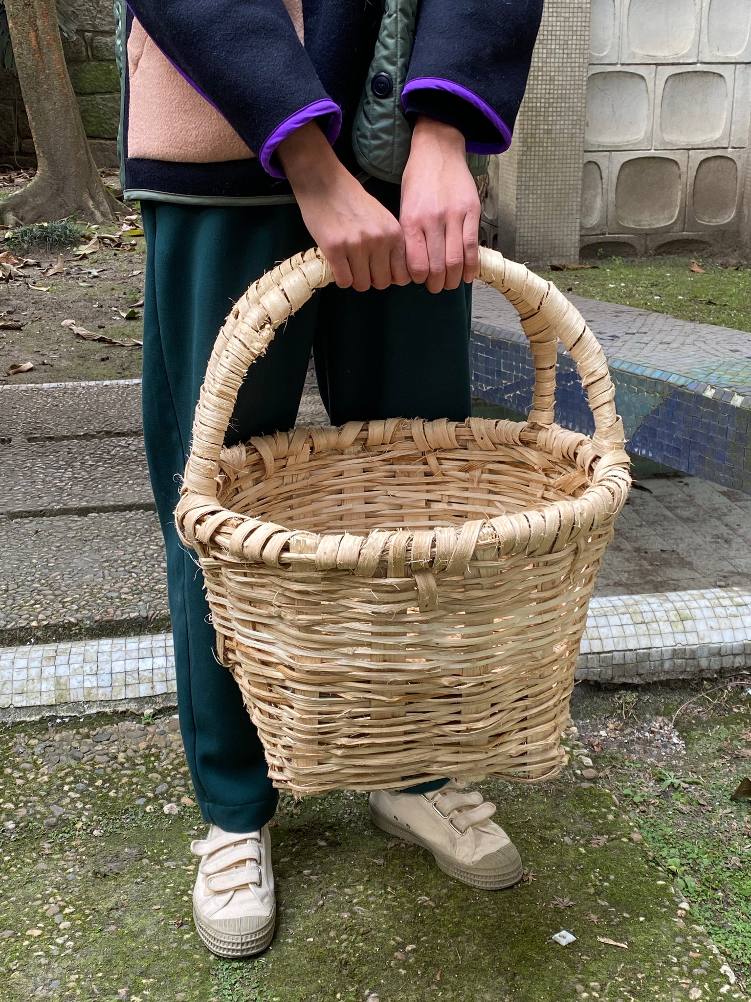 Findings Reed basket double handle