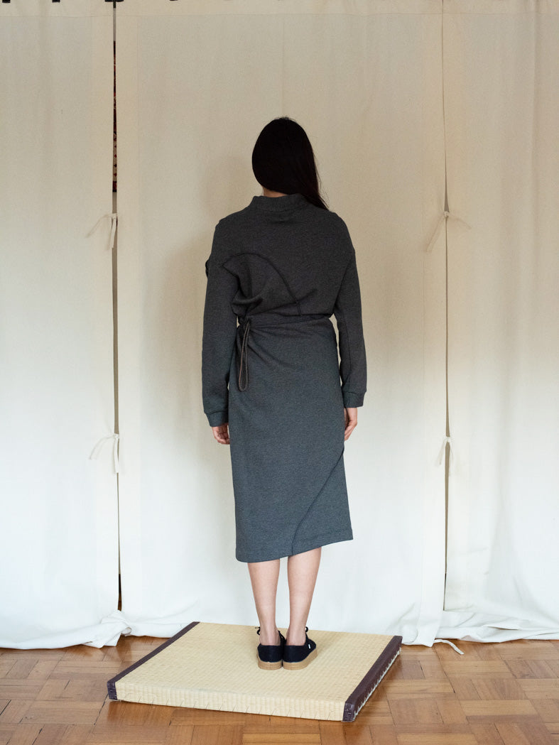 Reality Studio Bo dress anthracite melange