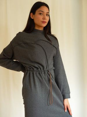 Reality Studio Bo dress anthracite melange