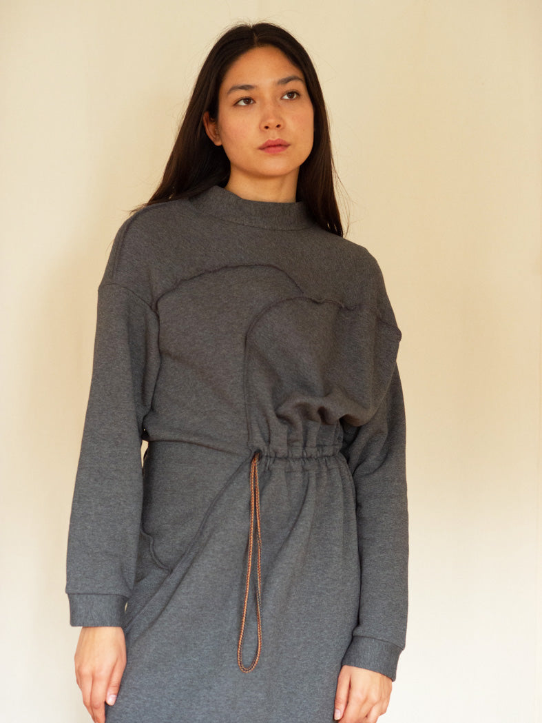 Reality Studio Bo dress anthracite melange