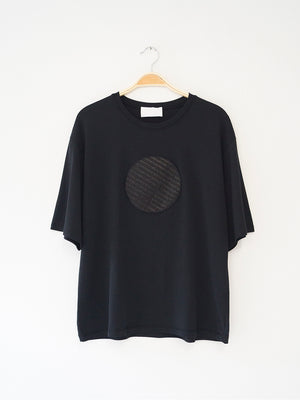 Reality Studio Circle T-shirt circle application Black