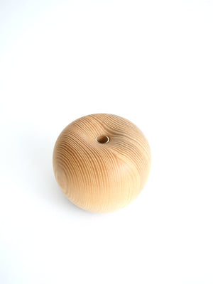 SeeSee Apple flower vase Japan wood  